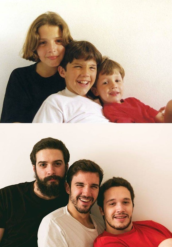 3. "Я с любимыми братьями".