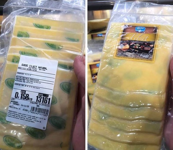 4. "Упаковка этого сыра создает впечатление, что на нем образовалась плесень".