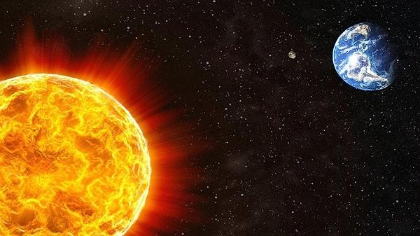 14. Dünya Güneş’e bir santim yakın olsa yanardık.