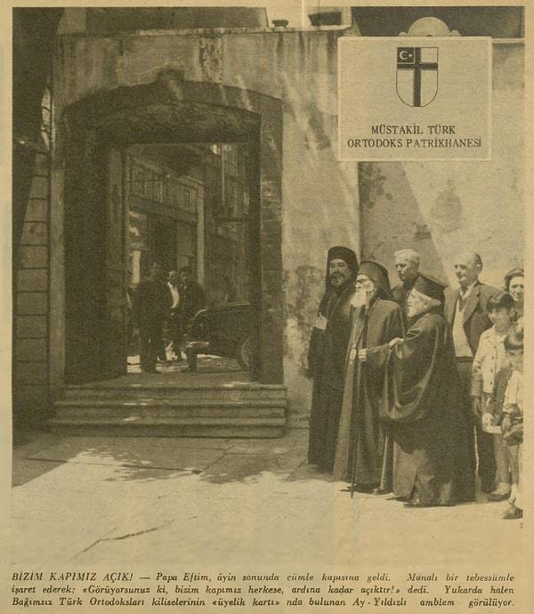 Sonraları, 1922'de Bağımsız Türk Ortodoks Patrikhanesi'ni kuracak olan Eftim, Fener Patrikhanesi'nin bu talimatlarını sert şekilde reddeden bir beyanname yayımlar: