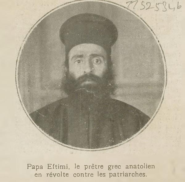 Anadolu'daki Hıristiyanların baskı altında olduklarını kesin bir dille reddeden Eftim'e göre Patrikhane din ile milliyeti birbirine karıştırmaktadır: