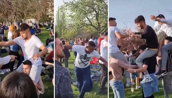 Ankara'da Onlarca Genç Seğmenler Parkı'nda Erik Dalı Eşliğinde Eğlendi