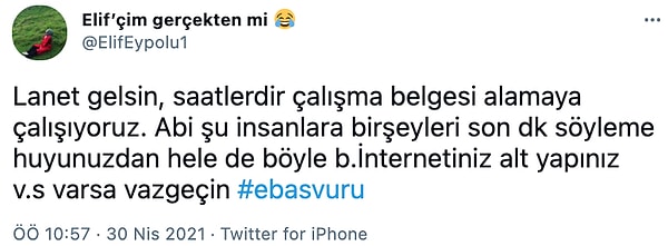 E-başvuru sayfasında yaşanan sorunla ilgili yapılan paylaşımlar şöyle...