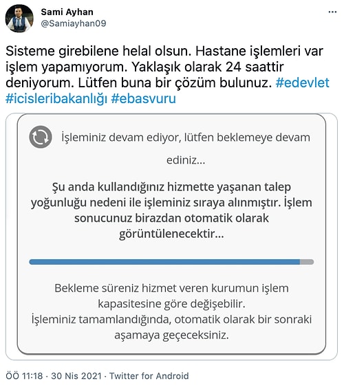 Aradığınız E-Devlet'e Şu An Ulaşılamıyor: Kapanmada İzin Talep Edilen E-Başvuru Sayfası Yoğunluktan Çöktü