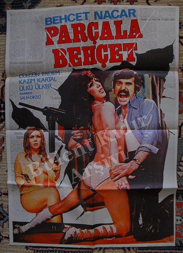 1972'de Behçet Nacar'la çekilen Parçala Behçet filminde cinsellik tamamen ön plandaydı. Bu filmin Türkiye'deki porno filmlerin başlangıcı olduğu kabul edilmiş hatta.