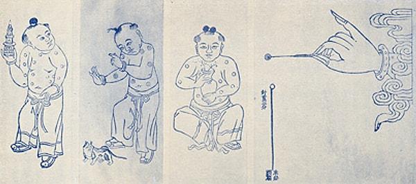 İlk başlarda çiçek hastalığından korunmak isteyen Çinliler günümüzün aşısına benzeyen ama farklı bir yoldan üretilen bir yöntem geliştirmişlerdi.