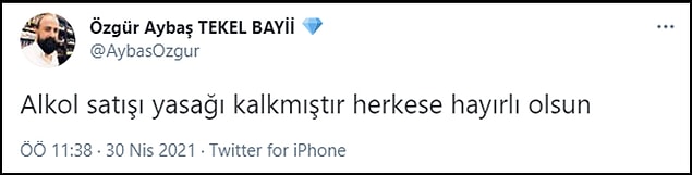 Konuyla ilgili bugün bir paylaşım yapan Tekel Bayileri Platformu Başkanı Özgür Aybaş ise yasağın pratikte kalktığını söylemişti 👇