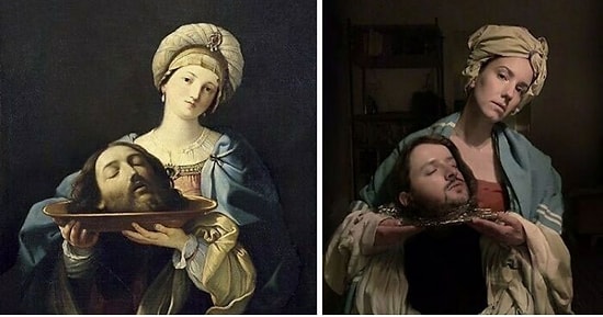 Люди, которые скучали в самоизоляции, воссоздали известные картины, и вот 30 лучших из них (Новые фото)