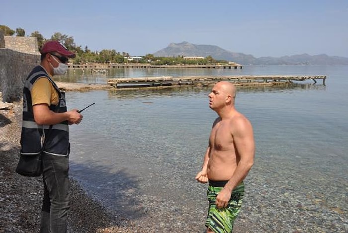 Muğlada Denize Girenleri Görünce O da Girdi, Ceza Yedi: 'Meğer Onlar Turistmiş'