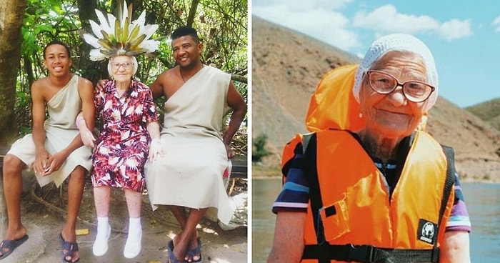 91-летняя русская бабушка стала интернет-сенсацией, путешествуя по миру самостоятельно