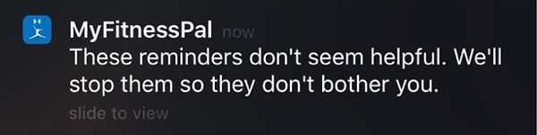 10. "Наши уведомления, кажется, не особенно-то вам и нужны, так что мы отключим их, чтобы они вас не беспокоили".