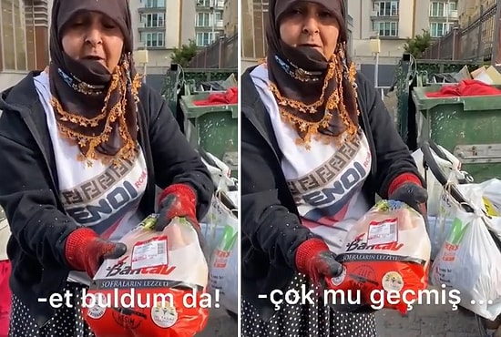 Çöpte Bulduğu Eti 'Tarihi Çok mu Geçmiş' Diye Soran Teyze ve O Teyzeye Yardım Eden Güzel İnsanlar