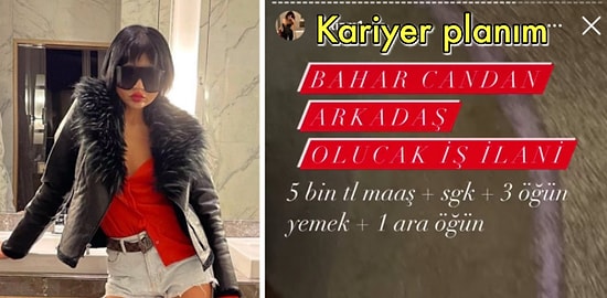 Nereden Başvuruyoruz? Bahar Candan 5000 TL Maaşla 'Arkadaş Aranıyor' İlanı Verdi