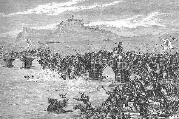 İngilizlerin, Wallace'ın yaptıklarının gördükten sonra başlattığı Stirling Köprüsü Savaşı