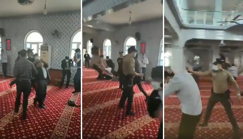 Gaziantep'te İtikafa Giren Vatandaşları Biber Gazı Sıkarak Camiden Çıkartan Polis Büyük Tepki Çekti