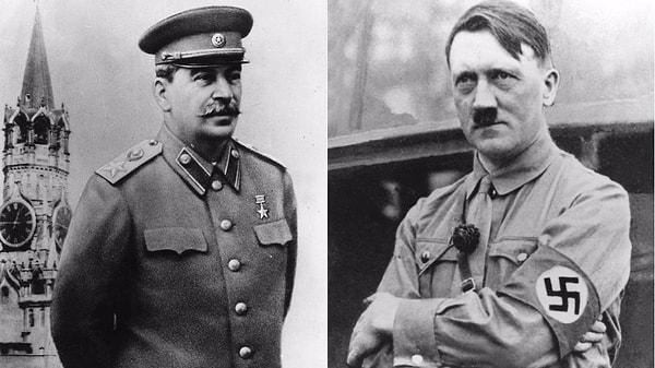 4. Josef Stalin, bir diğer diktatör olan Adolf Hitler'den nefret ediyordu.