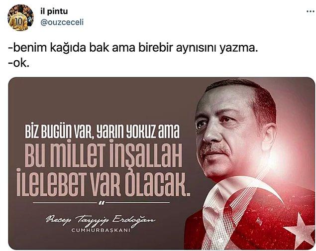 1. Tayyip Erdoğan'ın Paylaştığı Kendi Sözü Atatürk'ün Sözüne Oldukça Benzeyince Goygoycuların Diline Düştü