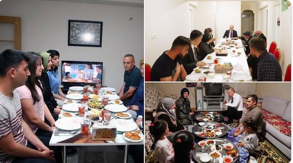Çat kapı ailelerin evinde iftar yapıldığı söylense de sanırım Cumhurbaşkanı için evlerde iftar düzenleyen bir şirket mevcut.