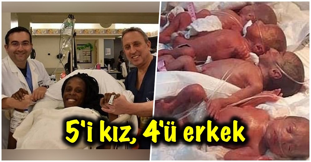 9 Doğurmak Bu Olsa Gerek! 25 Yaşındaki Malili Kadın Sezaryen ile 9 Tane Bebek Dünyaya Getirerek Rekor Kırdı