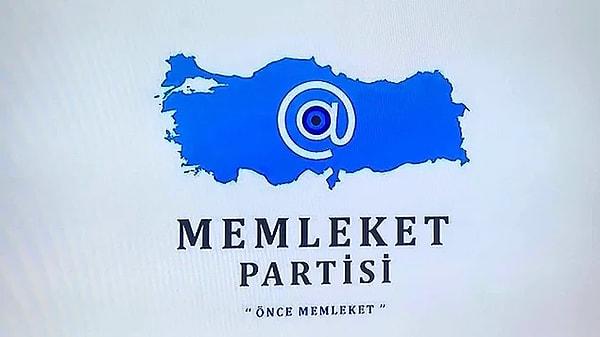 Ardından da partinin logosunu paylaşmıştı. Sloganını "Memleket, Adalet, Vicdan ve İş" kelimelerinin baş harfleri "Mavi" olarak belirleyen partinin logosu Türkiye haritası şeklinde ve haritanın ortasında da nazar boncuğu şeklinde "@" işareti bulunuyor.