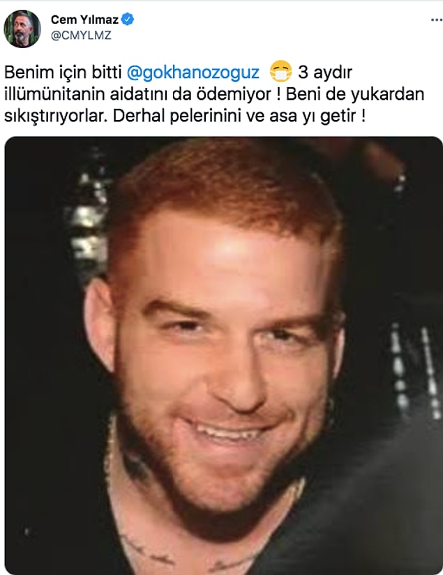 Cem Yılmaz, Hıncal Uluç'un bu ilginç çıkışını fırsat bilip, arkadaşı Gökhan Özoğuz'u da işin içine katarak olayı böyle tiye altı