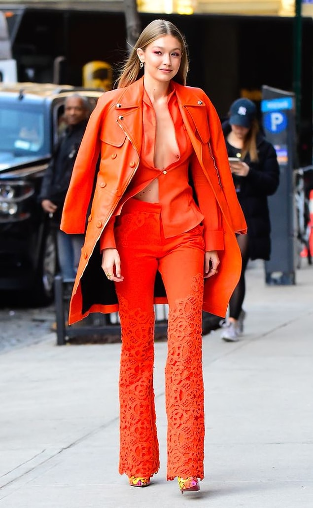 8. Gigi Hadid 🧡