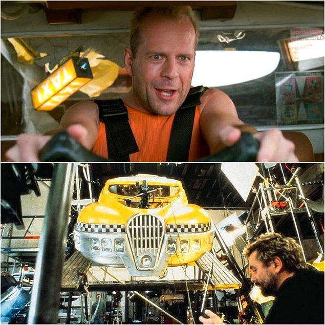 3. Bruce Willis'in Beşinci Element (1997) filmindeki taksi sahnesi aslında böyle bir mekanizmanın içinde çekilmiştir.