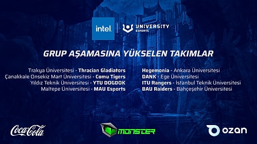 Intel University Esports Turkey'de Gruplar Belli Oldu!