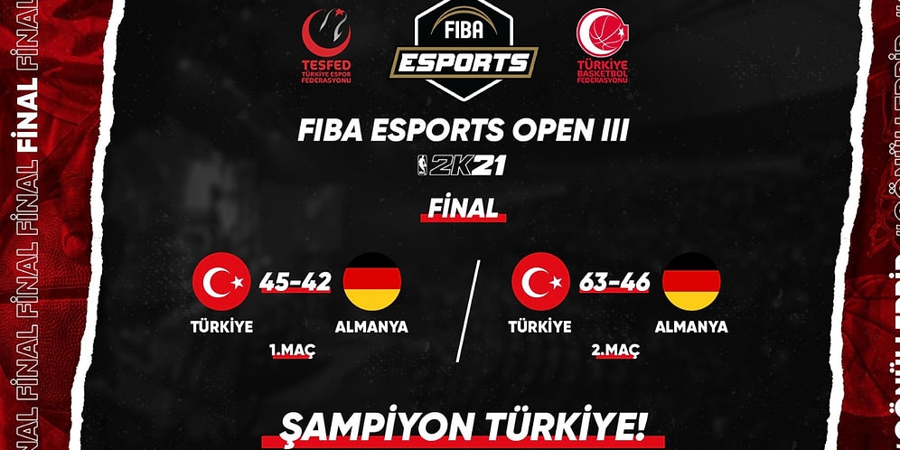 Türkiye, FIBA Esports Open III Finalinde Almanya'yı Yenerek Şampiyon Oldu!