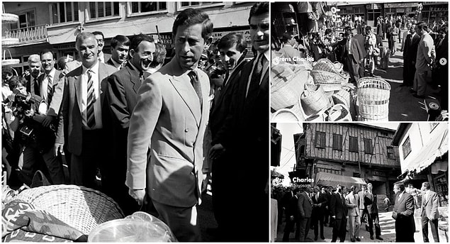 8. Yıl 1989, Prens Charles sarayın eksiklerini almak için Samanpazarı’nda.