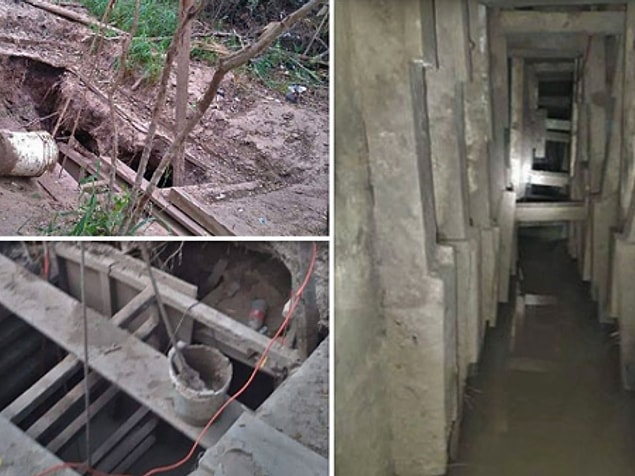 Tünelin, Meksika Ulusal Muhafızları'nın bölgedeki üssünün tam karşısında 15 metre mesafede olduğu ortaya çıktı.