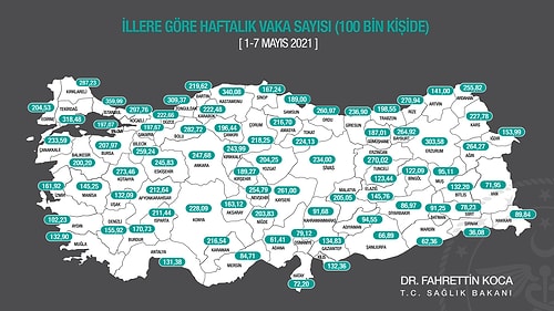 Bakan Koca İllere Göre Vaka Sayısını Açıkladı: İstanbul Yine İlk Sırada