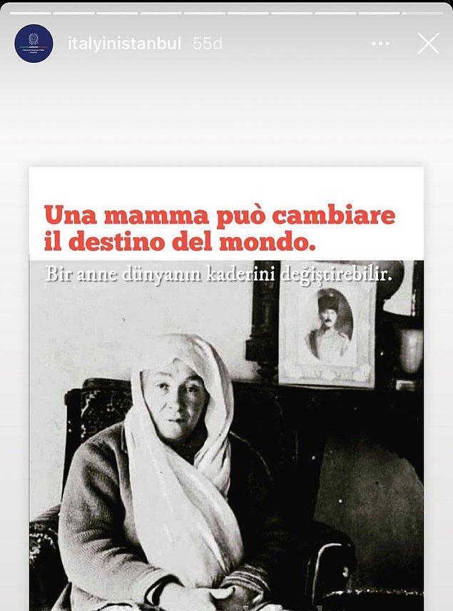 7. İtalya Başkonsolosluğu’nun anlamlı Anneler Günü paylaşımı