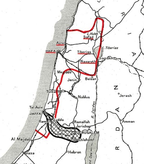 1937 - Peel Komisyonu Filistin'in bölünmesini teklif etti. Ülke Yahudi ve Arap devleti olarak ikiye ayrılacak ve rapora göre Kudüs, Beytüllahim, Nasıra, Celile ve Akabe Körfezi’nin girişi manda yönetiminde kalacaktı.