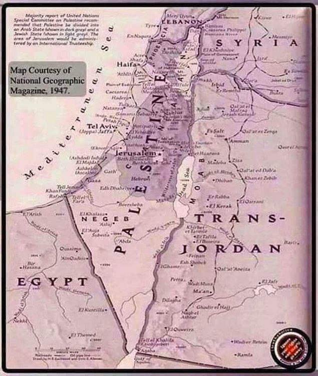 Artık İsrail haline gelen Filistin topraklarındaki Filistinlilerin %80'inden fazlası sürüldü ve ülkenin %80'i siyonistler tarafından ele geçirildi.