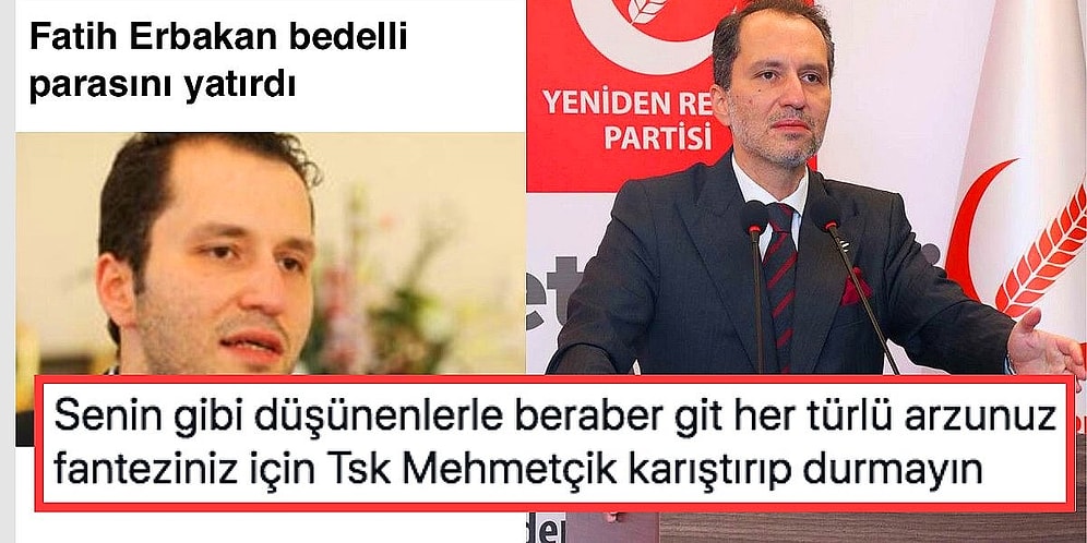 Bedelli Askerlik Yapıp Filistin'e Asker Göndermek İsteyen Fatih Erbakan'a Gelen Aşırı Haklı Tepkiler
