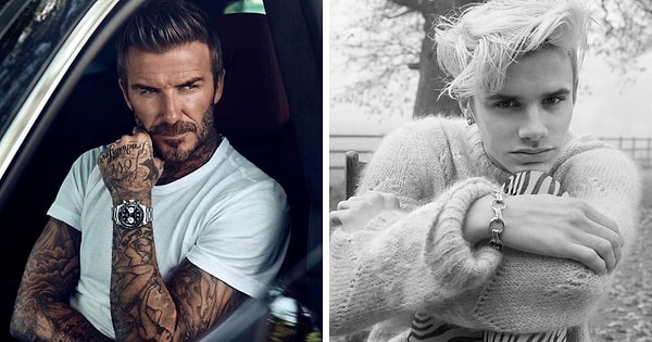 11. Дэвид Бекхэм и Ромео Бекхэм