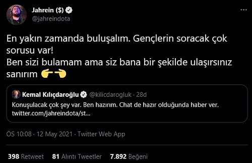 Kemal Kılıçdaroğlu ile Milletvekili Adayı Olacak Jahrein, Gençlerin Problemleri Hakkında Bir Yayın Yapacak!