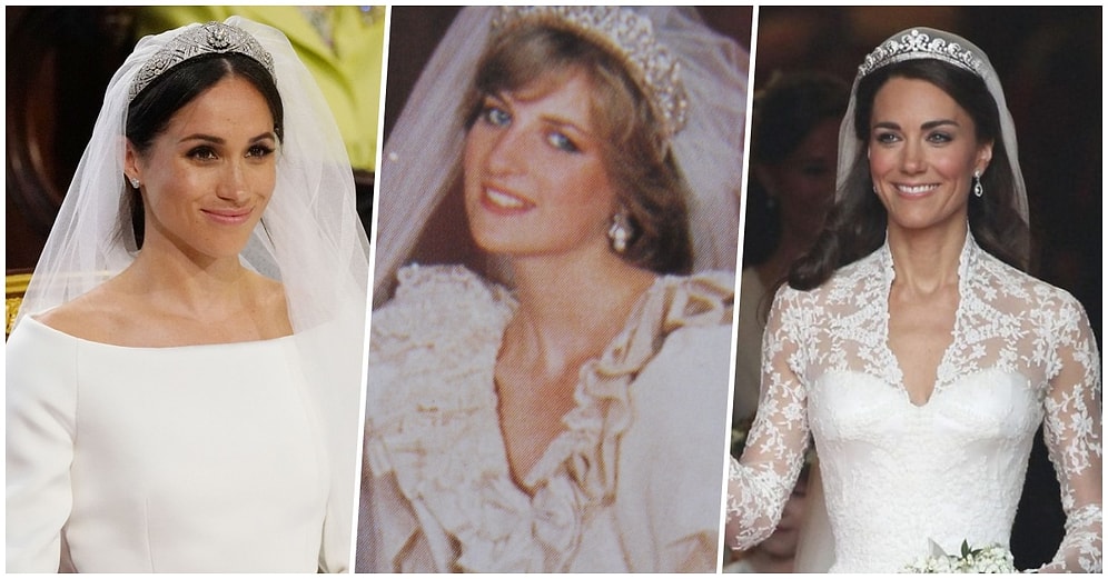 İngiltere Kraliyet Ailesi Gelinleri Tarafından Şimdiye Kadar Giyilmiş Tüm Gelinlikler 👰