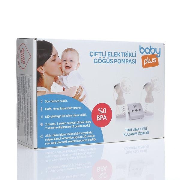 8. Baby Plus çiftli elektrikli göğüs pompası tam bir fiyat performans ürünü.