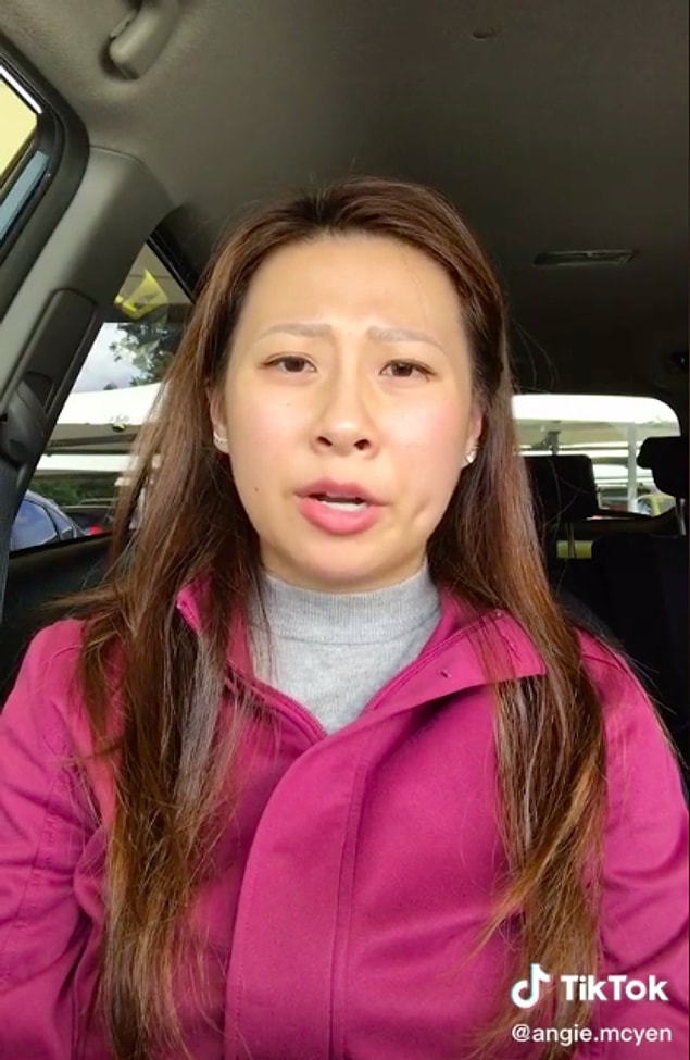 Angie bu durumu TikTok hesabında çektiği bir videoyla anlatmış: