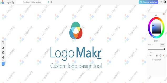 12. Logomakr, tasarımı sevenler ya da logoya ihtiyacı olanlar için, ücretsiz logo tasarımı imkanı veren bir site.