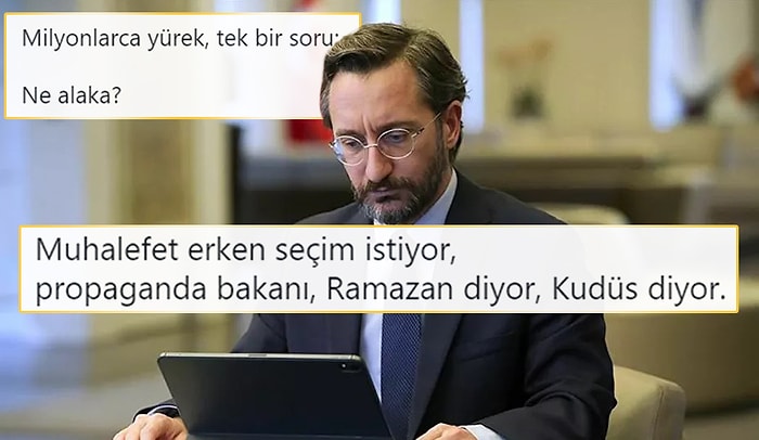 Fahrettin Altun'dan 'Erken Seçim' Çağrısı Yapan Kılıçdaroğlu'na: 'Kudüs Kan Ağlıyor'