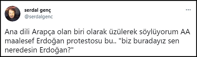 Çok sayıda Twitter kullanıcısı görüntülerdeki Filistinlilerin Erdoğan'ı protesto ettiğini belirtti. 👇
