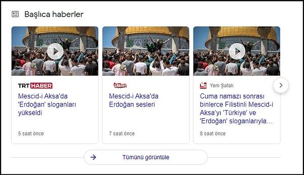 Anadolu Ajansı'nın bu görüntüleri iktidara yakın medyada da yer aldı. 👇