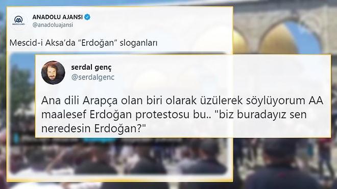Anadolu Ajansı'nın 'Erdoğan Sloganları' Paylaşımı Tartışma Yarattı: Çağrı mı? Protesto mu?