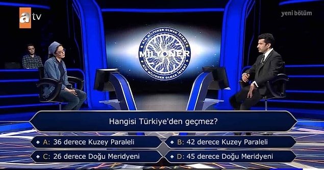 250 Bin TL'lik soruya cevap veremeyen Betül Yoğurtçu, yarışmadan 125 Bin TL'lik çeki alarak ayrıldı.
