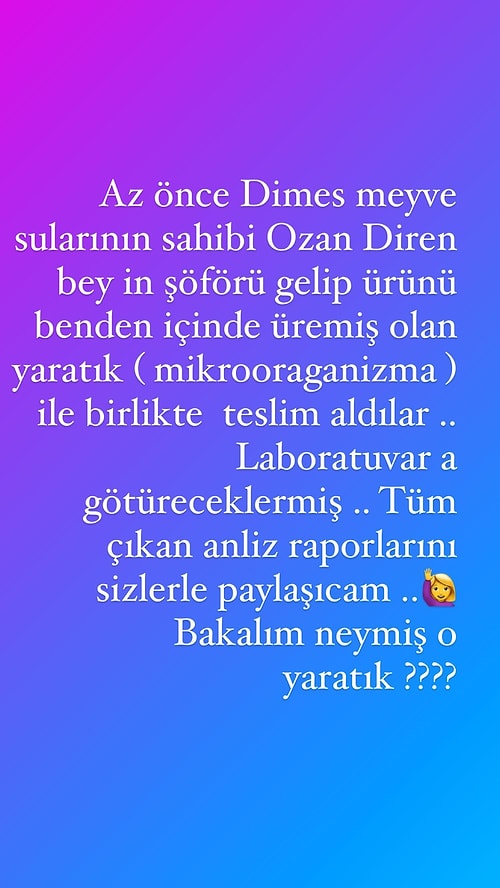 Turizm Bakanı’nın Eşi Paylaştı: Meyve Suyunda Mide Bulandıran Görüntü!