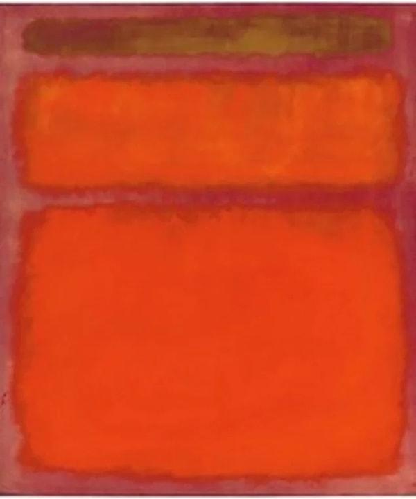 Yine Rothko'ya ait 'Turuncu, Kırmızı, Sarı' adlı bu eser 2012 yılında 86.9 milyon dolara satılmıştı.