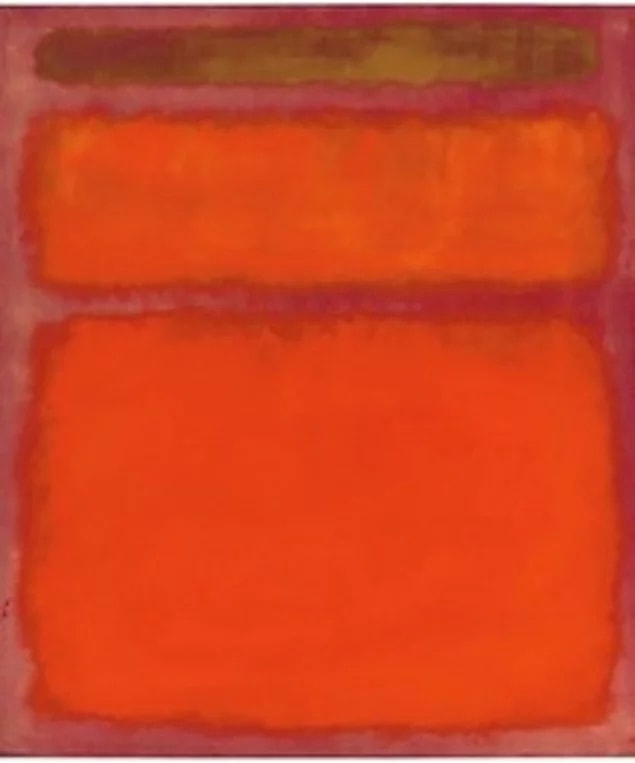 Yine Rothko'ya ait 'Turuncu, Kırmızı, Sarı' adlı bu eser 2012 yılında 86.9 milyon dolara satılmıştı.